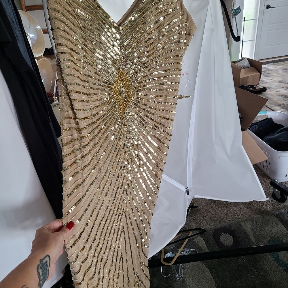 Gold NWT dress